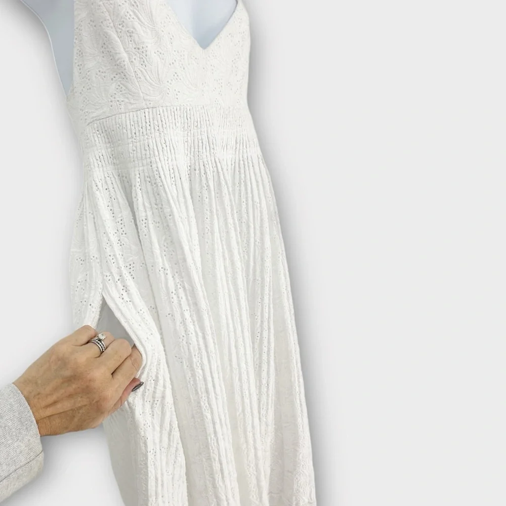 NICHOLAS Featherington Eyelet Empire Waist Midi Dress‎ EUC Size 2 Cottagecore
